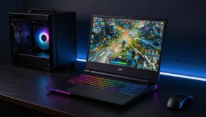 Portátil gaming com RGB pronto para GTA 6